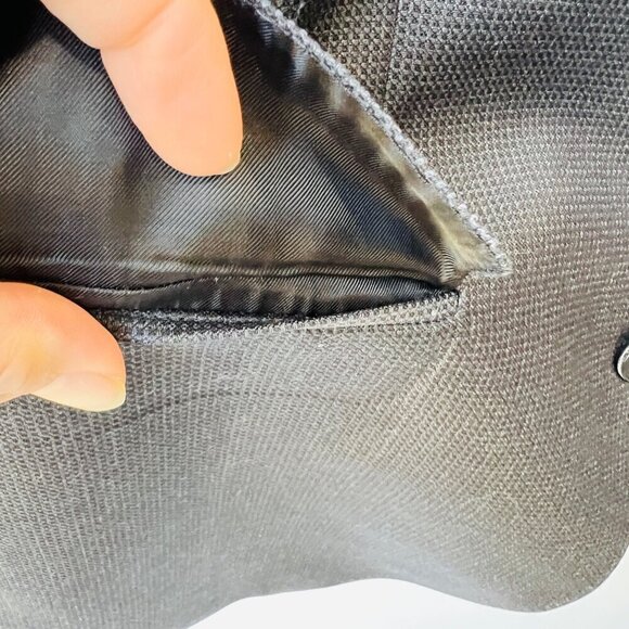 Boss Hugo Boss Huge4/Genius3 Wool slim sport coat, textured gray, Size 40R - Picture 6 of 16